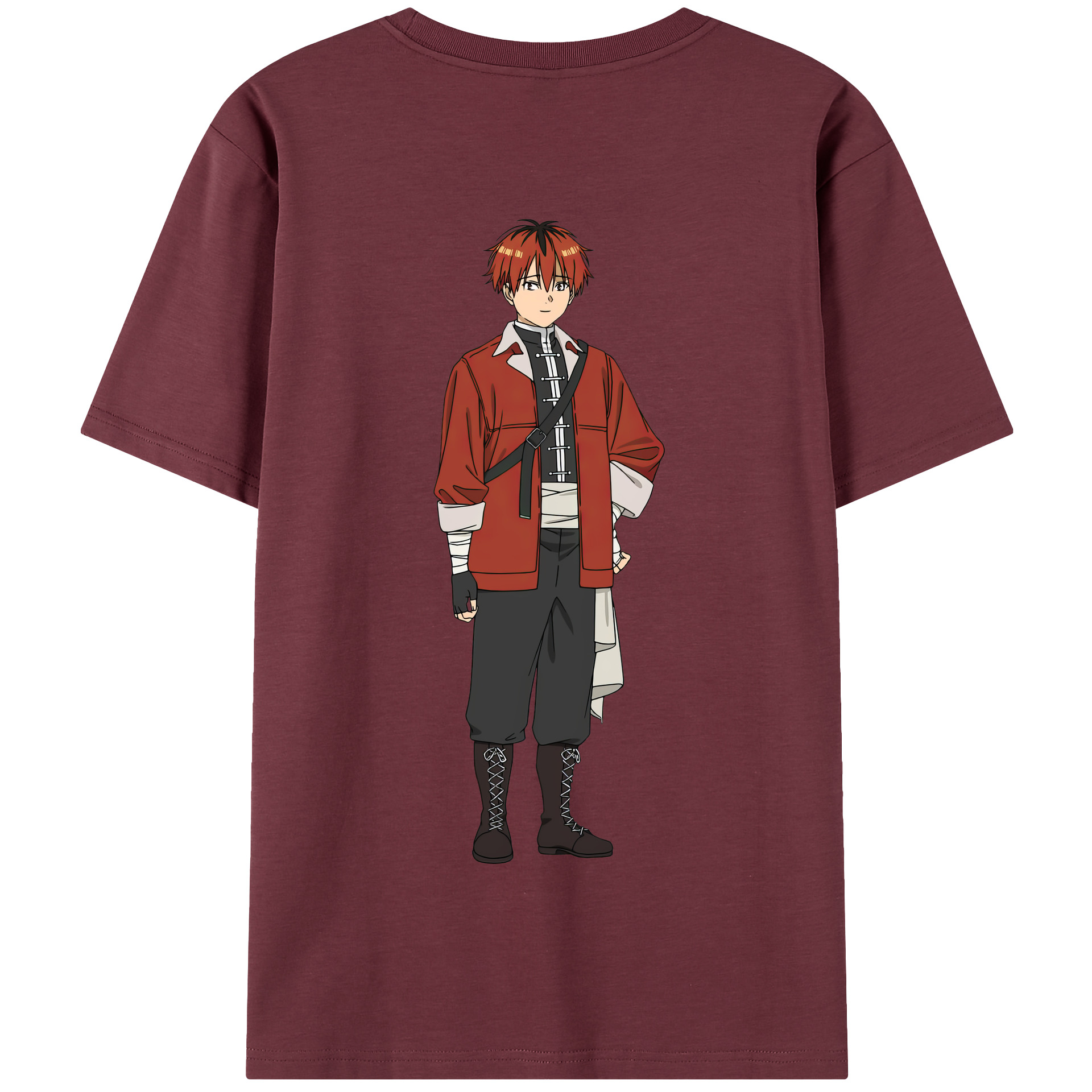 （画像用） 葬送のフリーレン Frieren 綿100％半袖Tシャツ（背面プリント）